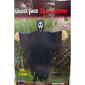 5" SCREAM Ghost Face Lives Scarecrow Figure Outdoor Halloween Prop Fun World NIB
